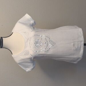 Chico’s Reflection Rolled Scoop Neck Top – Size 0 (US S/M)